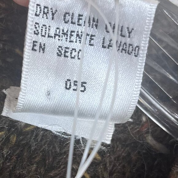 IVY Wool Blend Hand Embroidery Knit Vest Womens Small Brown New - Picture 9 of 12